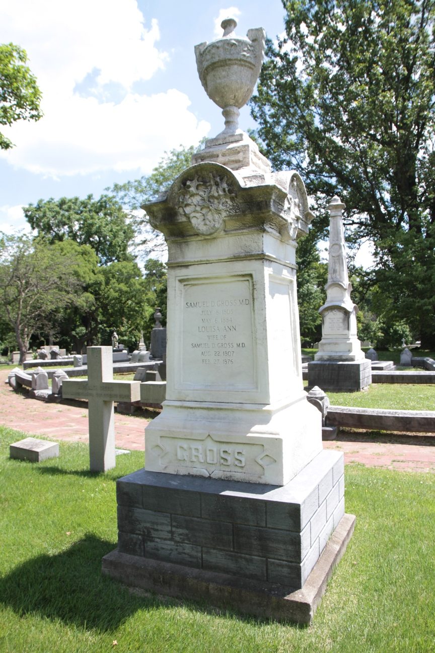 Samuel David Gross' tomb, The Woodlands Cemetery, Philadelphia - 03.JPG